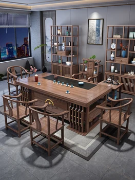 Masivnega lesa čaj miza, stol, pisarniški, tabele kava, čaj tabelo, za eno mizo, pet stolov, eno gospodinjstvo čaj tabelo.