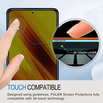 2pc 2.5 D Ukrivljen Lepilo NFC Zasebnosti Screen Protector Za Redmi Poco X3 Anti-Peep Anti Vohun ScreenTempered Stekla Za Poco X3 NFC